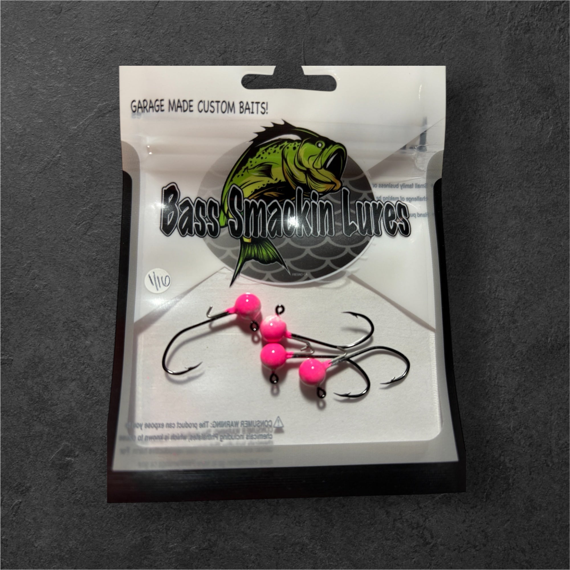Jig Heads PK (1/16 - Pinky White Mohawk)